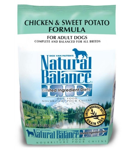 Natural Balance LID Chicken & Sweet Potato Formula Dry Dog Food 4.5lbs